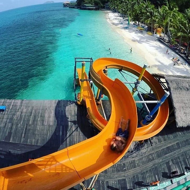 Slide on the beach